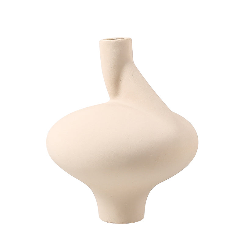 Cream Ceramic Vase