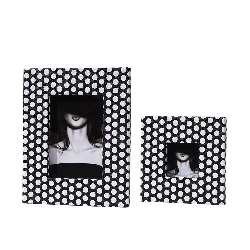 Black Spotted Photo Frame