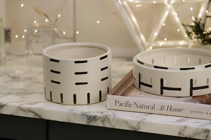 Dash Black and White Decorative Bowl