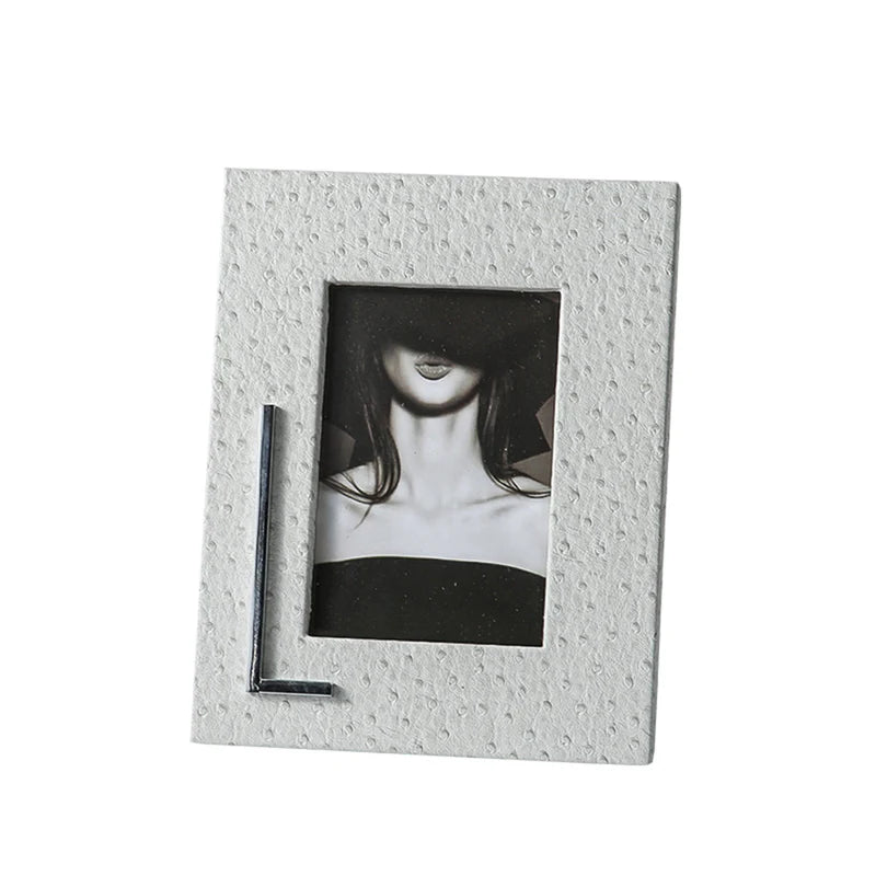 Light Grey Spotted Photo Frame