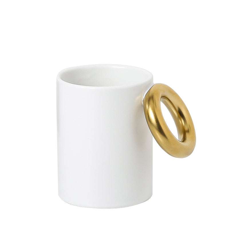 White and Black Ring Mug