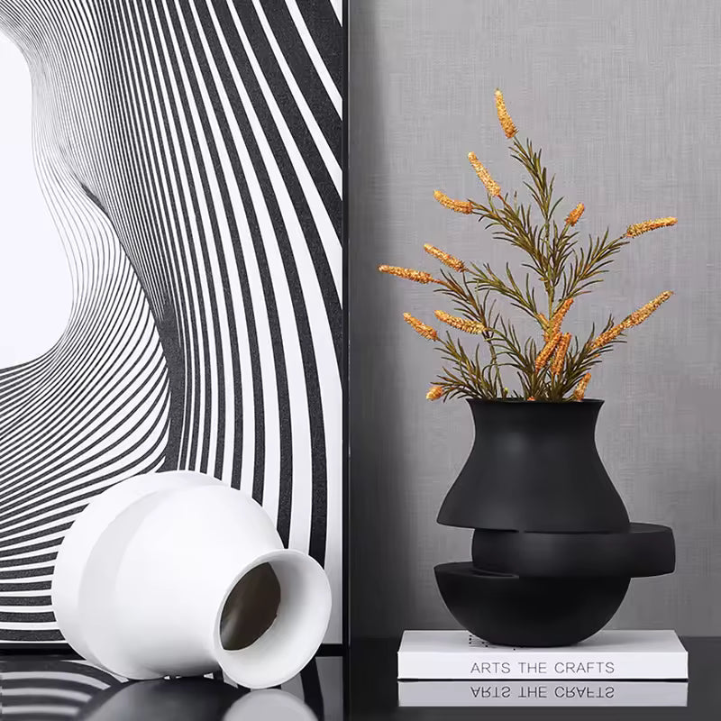Irregular Vase Black B