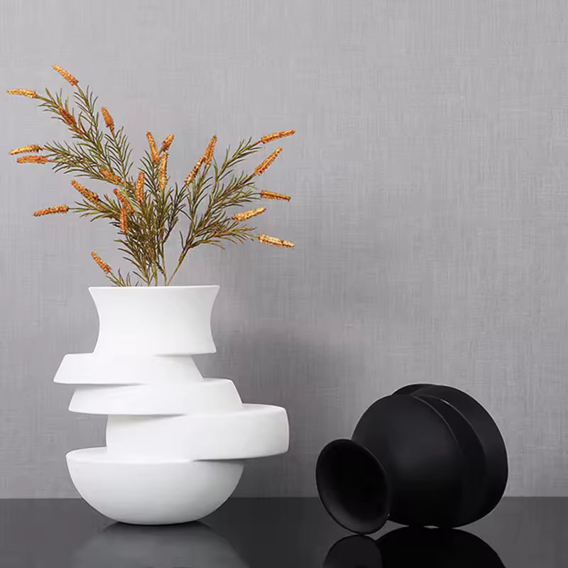 Irregular Vase Black B