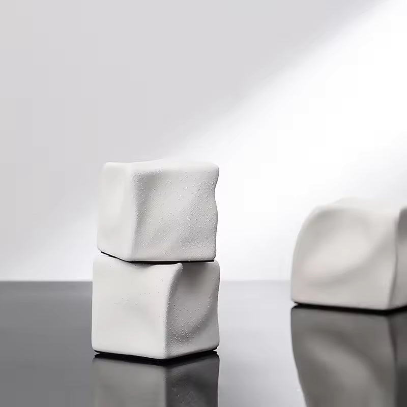 White & Silver Special shaped square