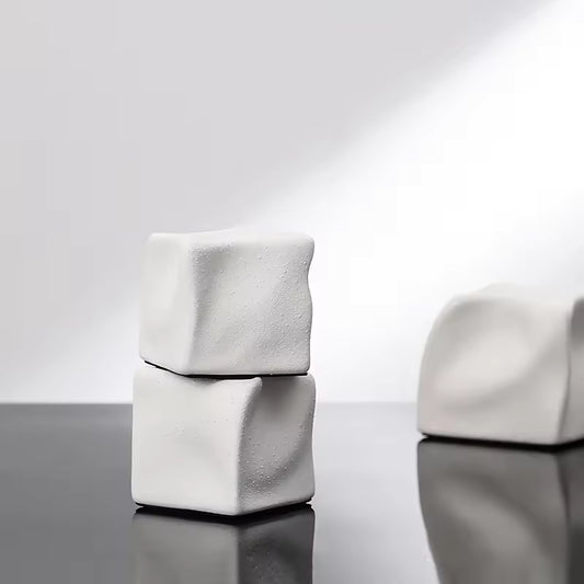 White & Silver Special shaped square