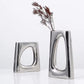Ring vase silver high & short