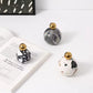 White & Black Double Ball Ornament