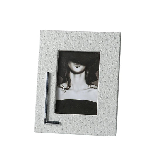 Light Grey Spotted Photo Frame