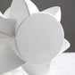 White Circle Resin Vase