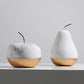 Golden Pear & Golden Apple Decorative Set